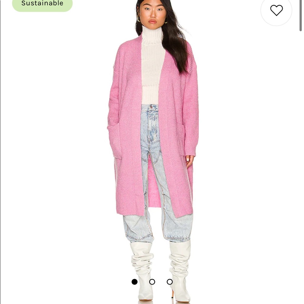 Apparis Joey Cardigan in Pink Orchard NWT